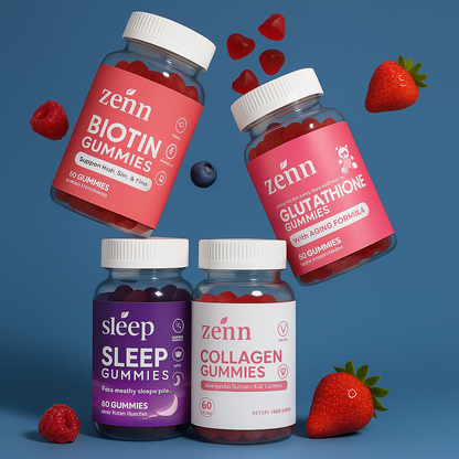 Bundle Health Pack (Gluathione+Collagen+Biotin+Sleep Gummies) - Zenn Pure Foods